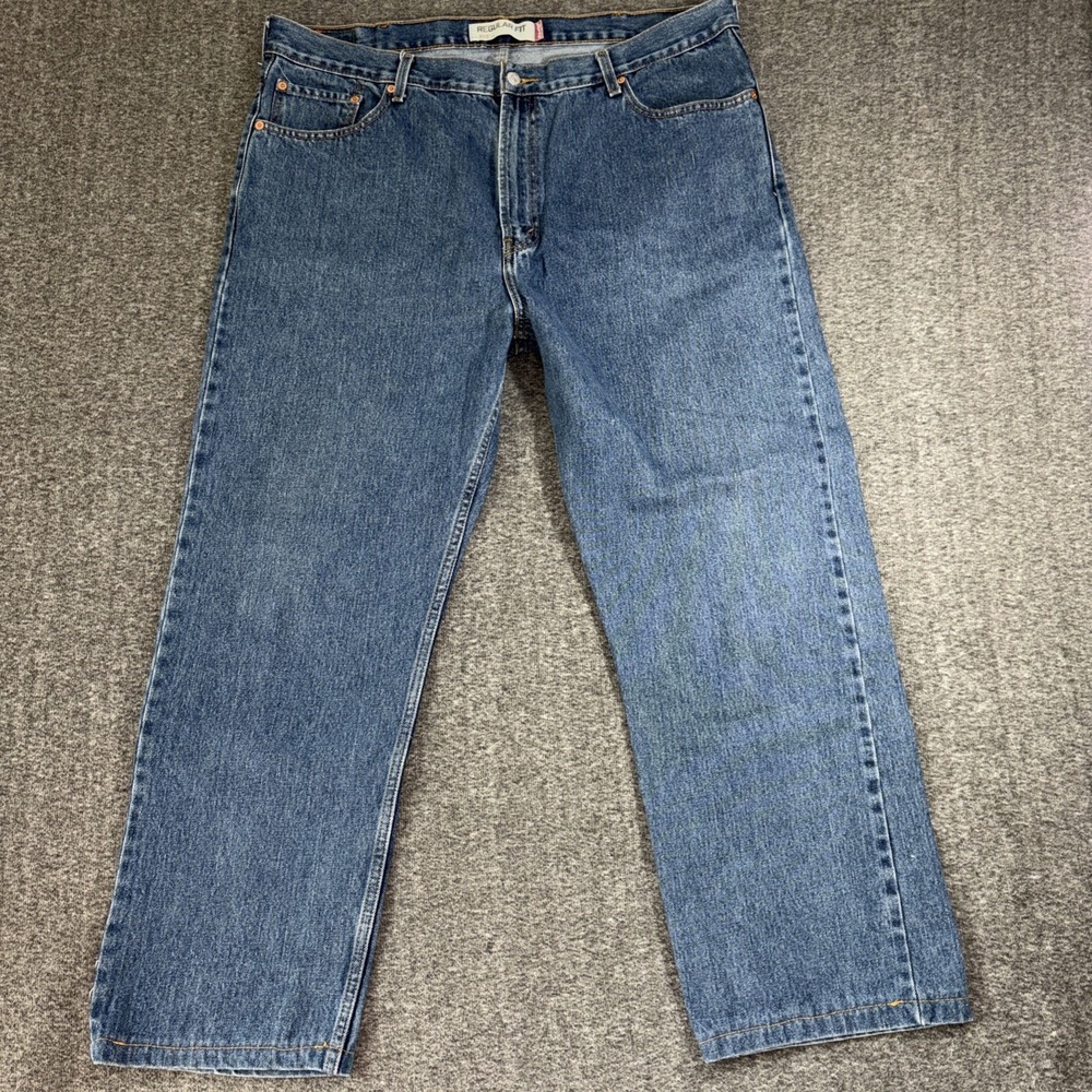 Men's Levi's 505 Jeans Size 42x29 HEMMED to 29" Regular Fit Blue